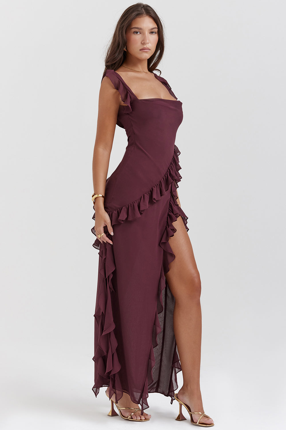 Tabitha | Elegante abito con volant - MODENZA