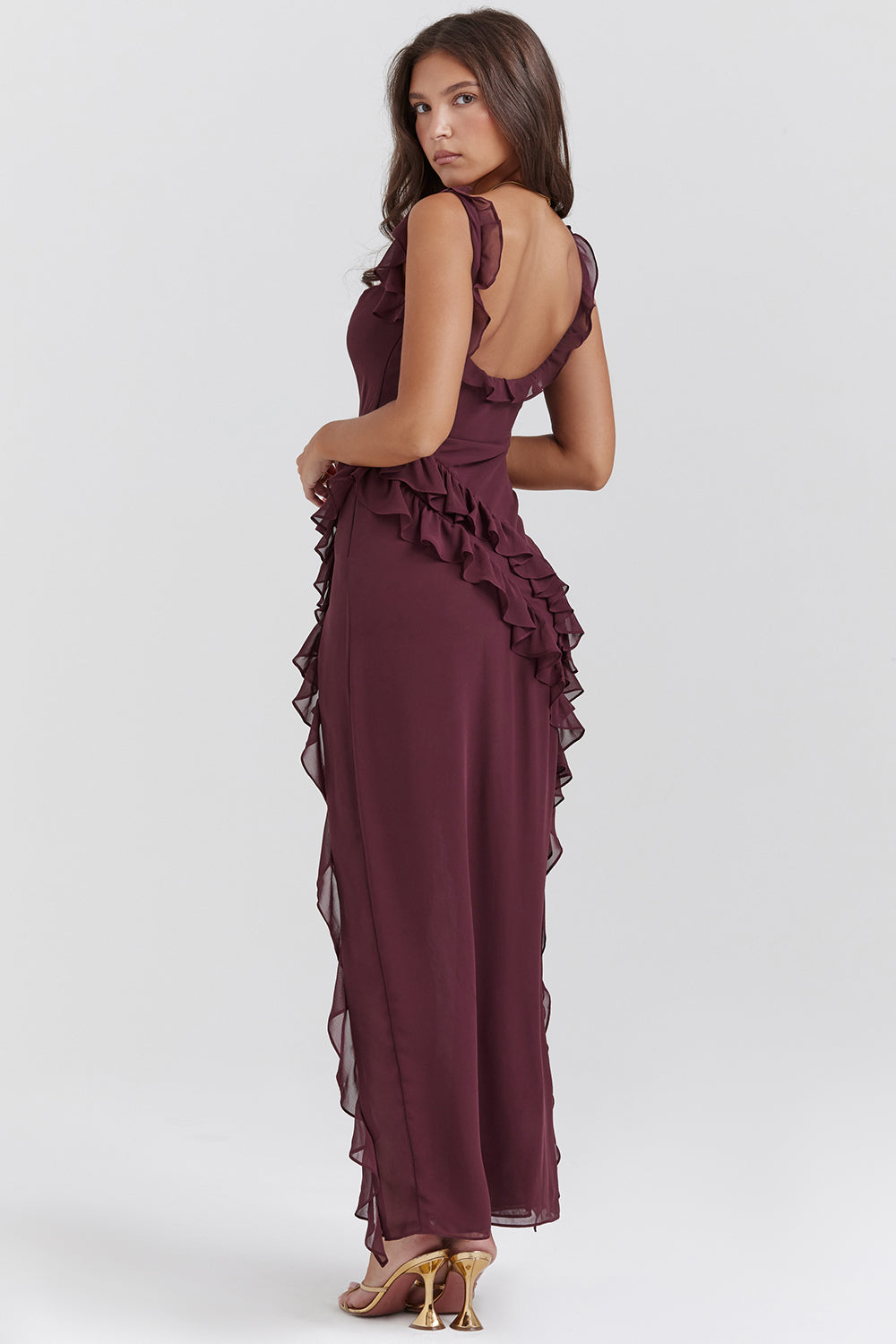 Tabitha | Elegante abito con volant - MODENZA