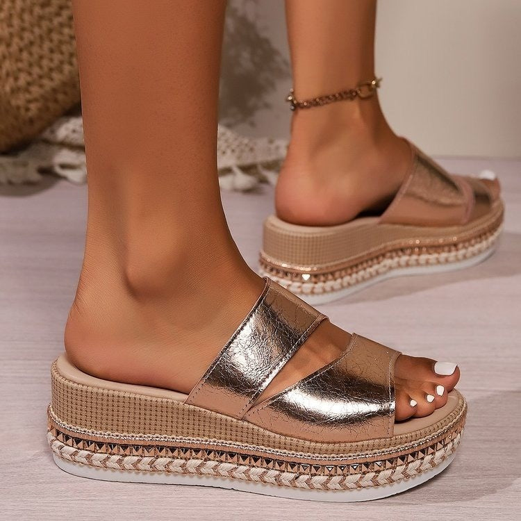 Comfort Wave – Sandali comodi con plateau per donna 
