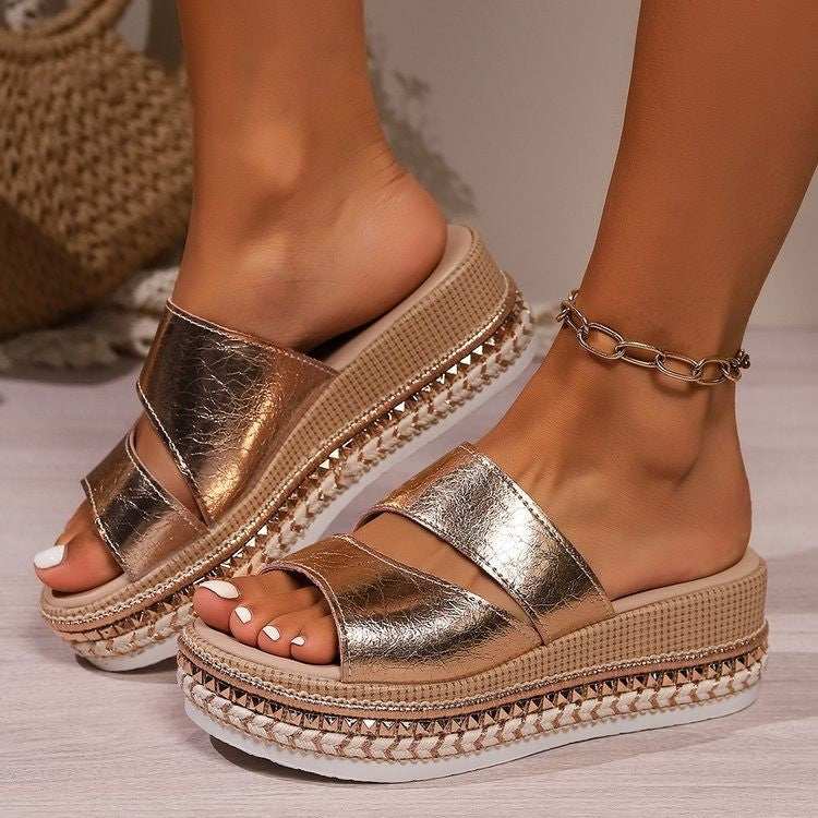 Comfort Wave – Sandali comodi con plateau per donna 