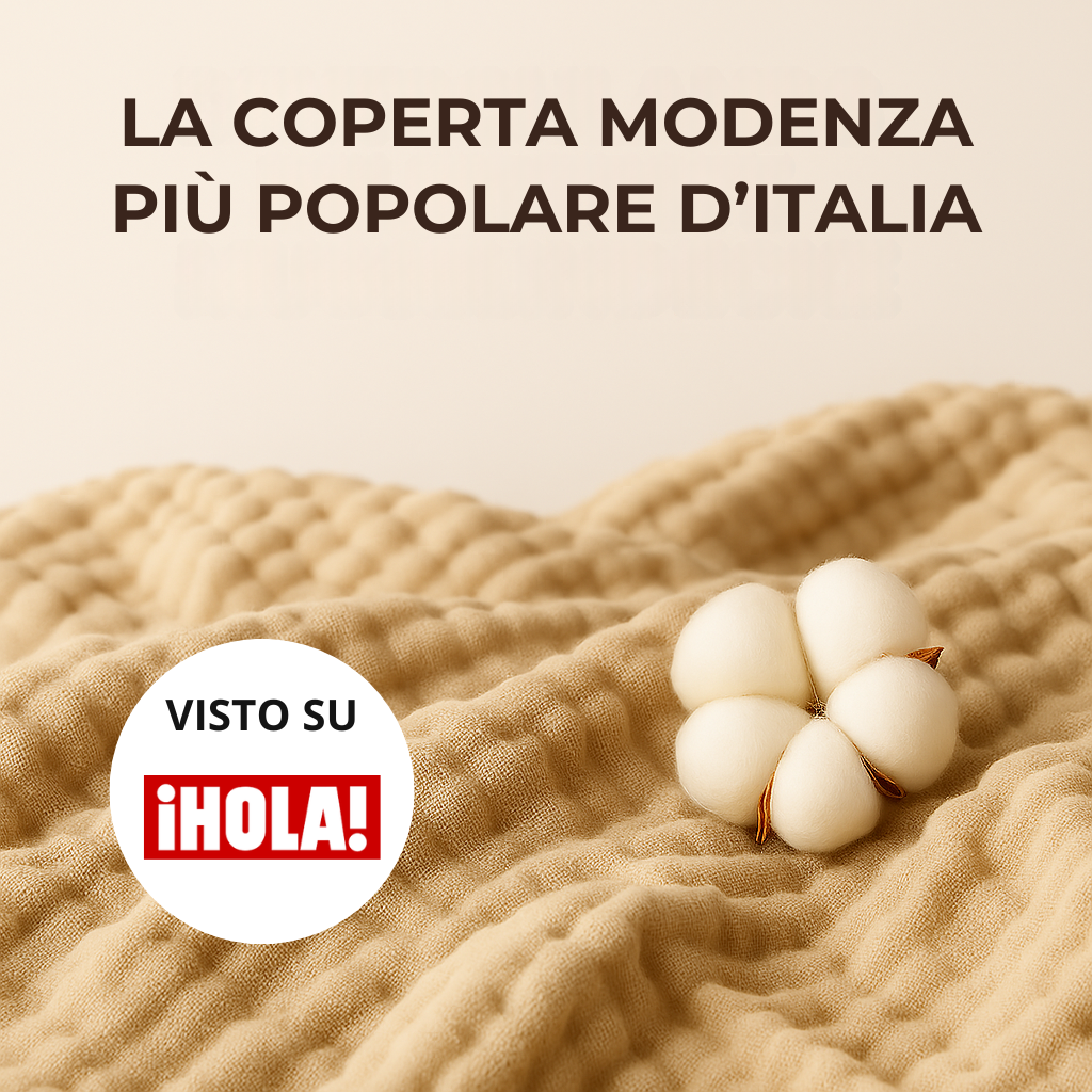 Coperta in Mussola MODENZA™ – Ho dormito profondamente, ho dormito profondamente