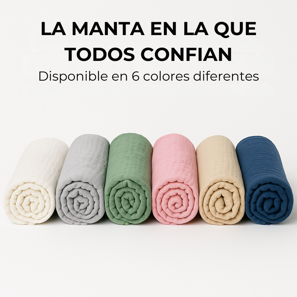 Manta Muselina MODENZA™ – Duerme profundo, despierta renovado