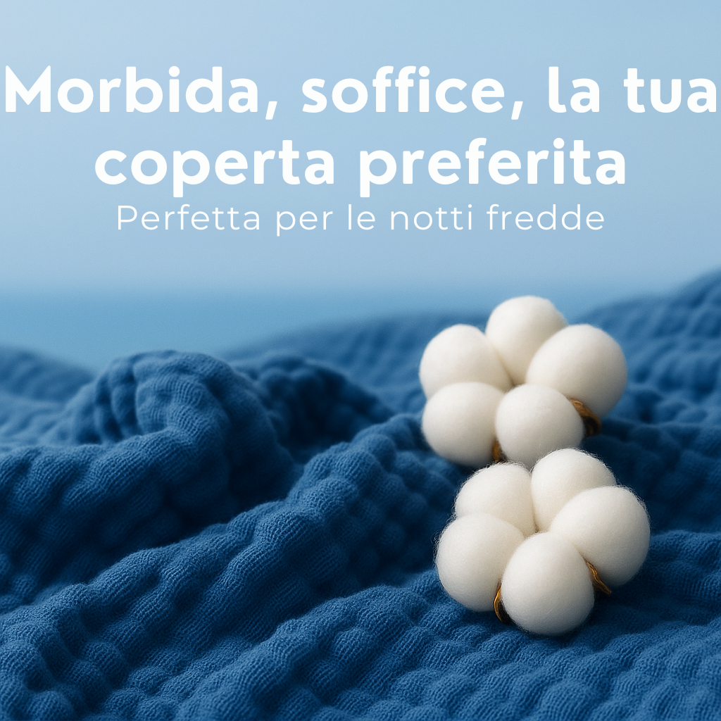 Coperta in Mussola MODENZA™ – Ho dormito profondamente, ho dormito profondamente