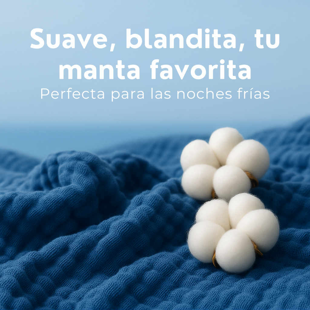 Manta Muselina MODENZA™ – Duerme profundo, despierta renovado