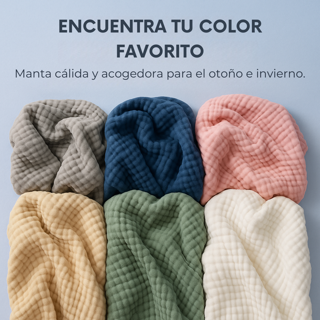 Manta Muselina MODENZA™ – Duerme profundo, despierta renovado