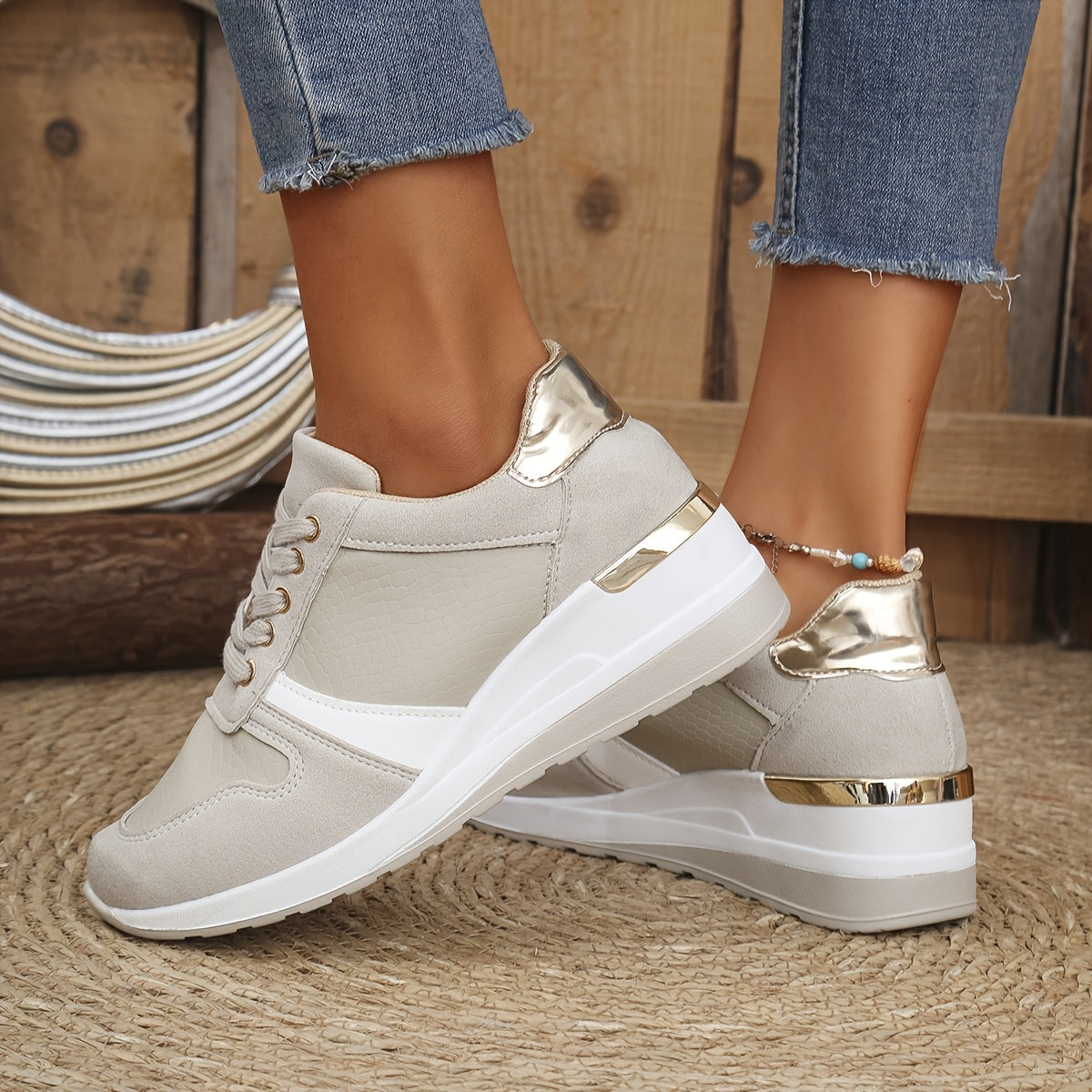 Chaussure Ellington à semelle tacco comfort compensato 