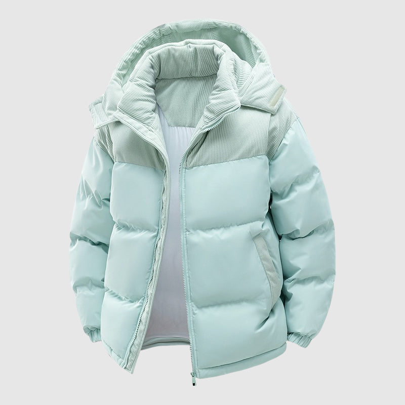 Casual Winter Zip-Up Puffer Men’s Jacket