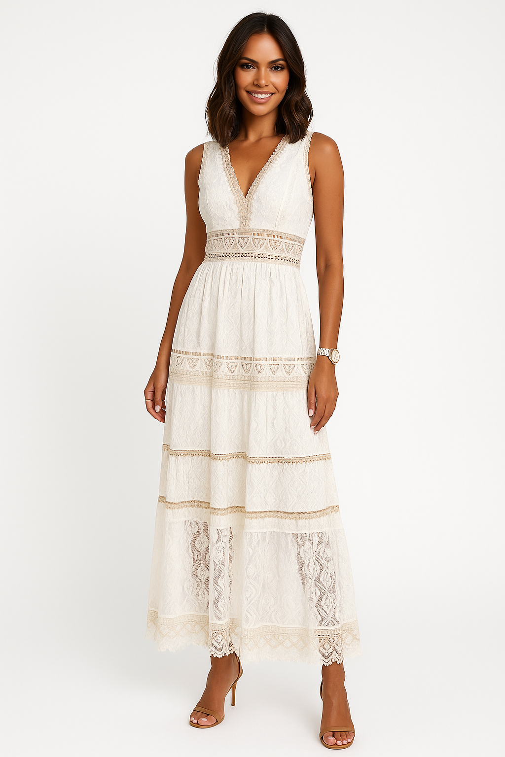 Ariel™ - Elegante abito in stile bohémien 