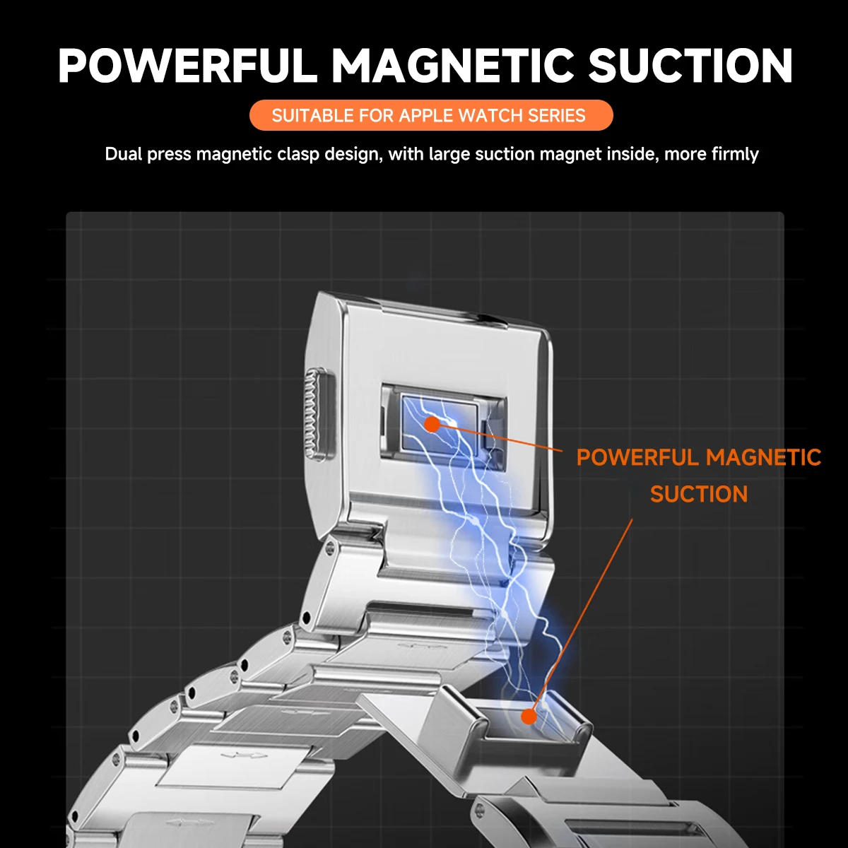 Polaris Stainless Steel Apple Watch Band