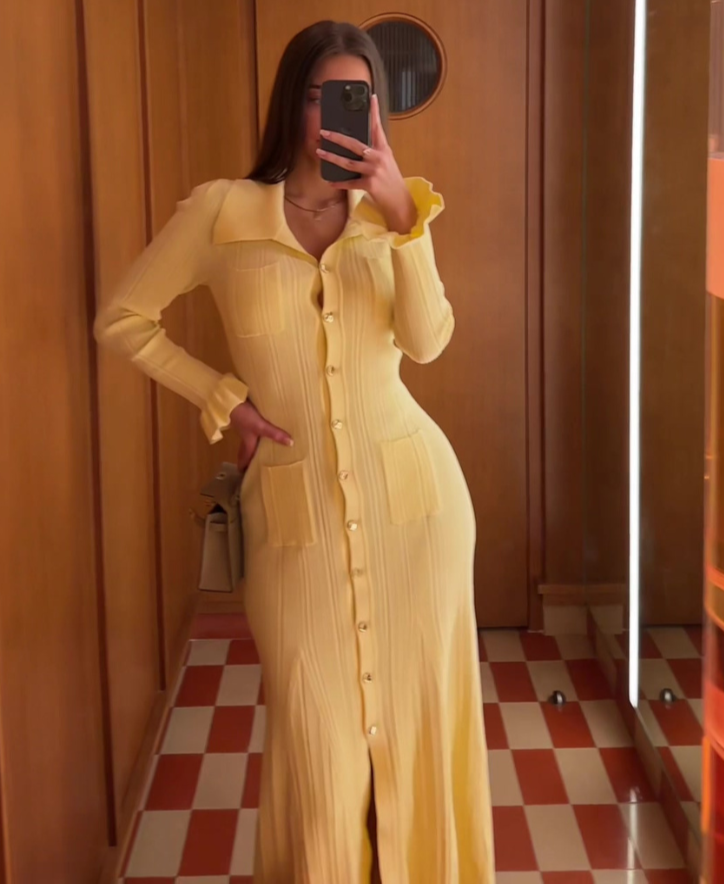 Sylvia | Abito lungo in maglia