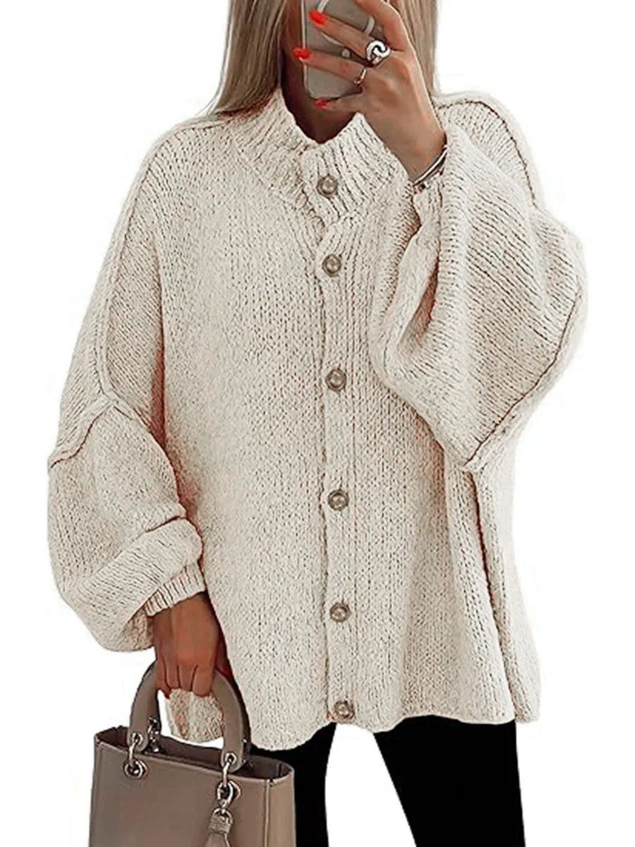 MODENZA Ariana | Cardigan de punto moderna con botones.
