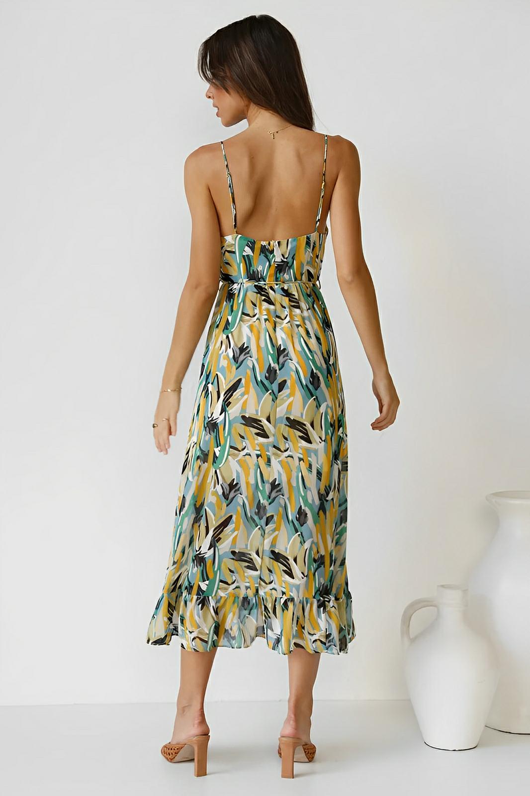 Nerina | Abito lungo Painted Breeze