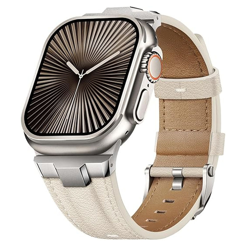 TitaniumTouch Leather Apple Watch Band