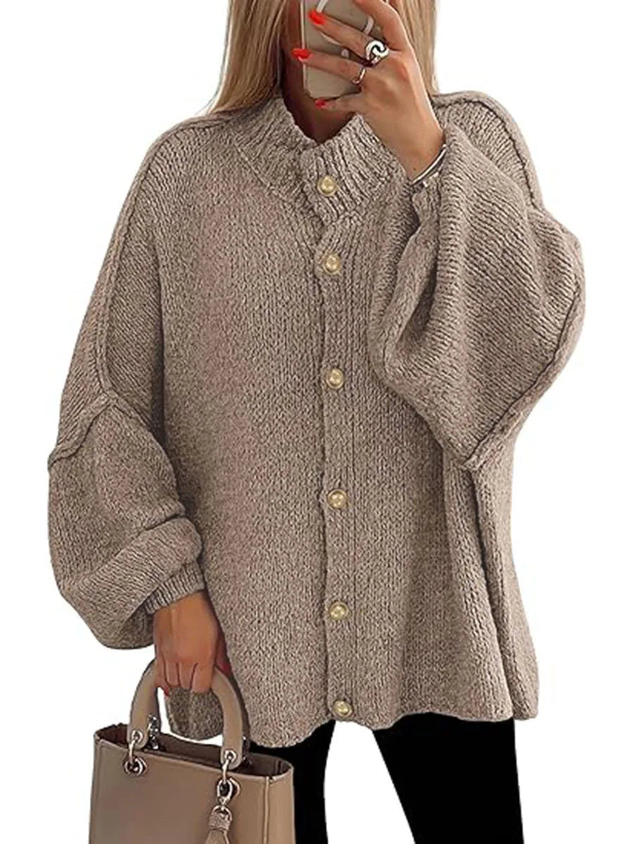 MODENZA Ariana | Cardigan de punto moderna con botones.