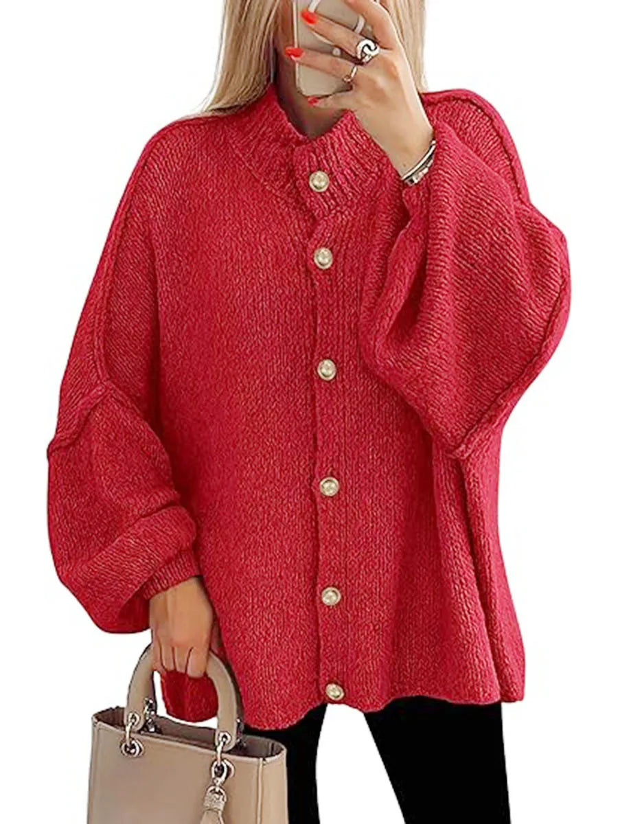 MODENZA Ariana | Cardigan de punto moderna con botones.