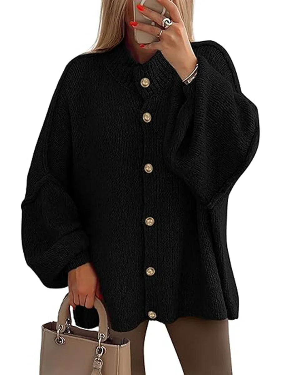 MODENZA Ariana | Cardigan de punto moderna con botones.