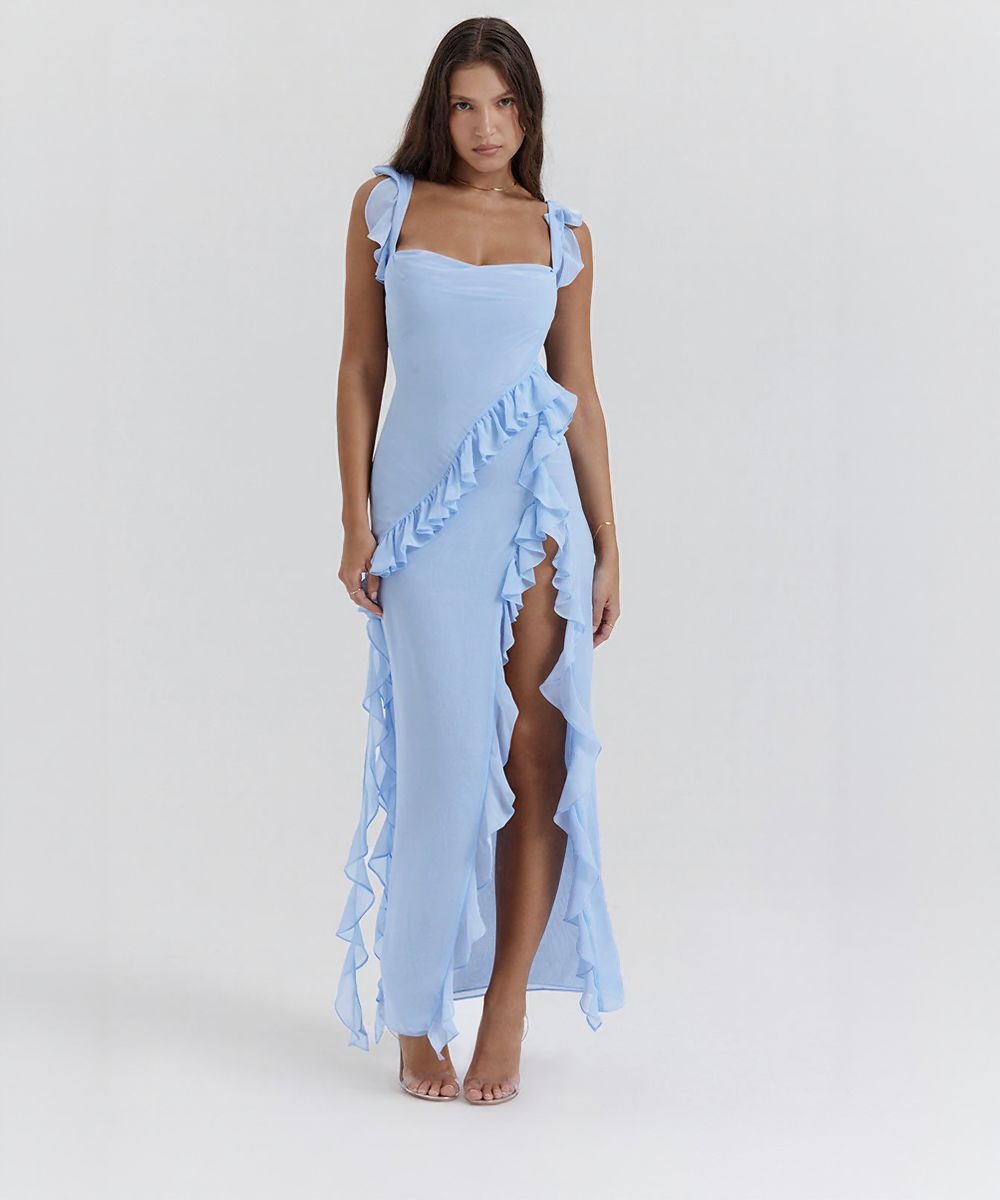 Tabitha | Elegante abito con volant - MODENZA