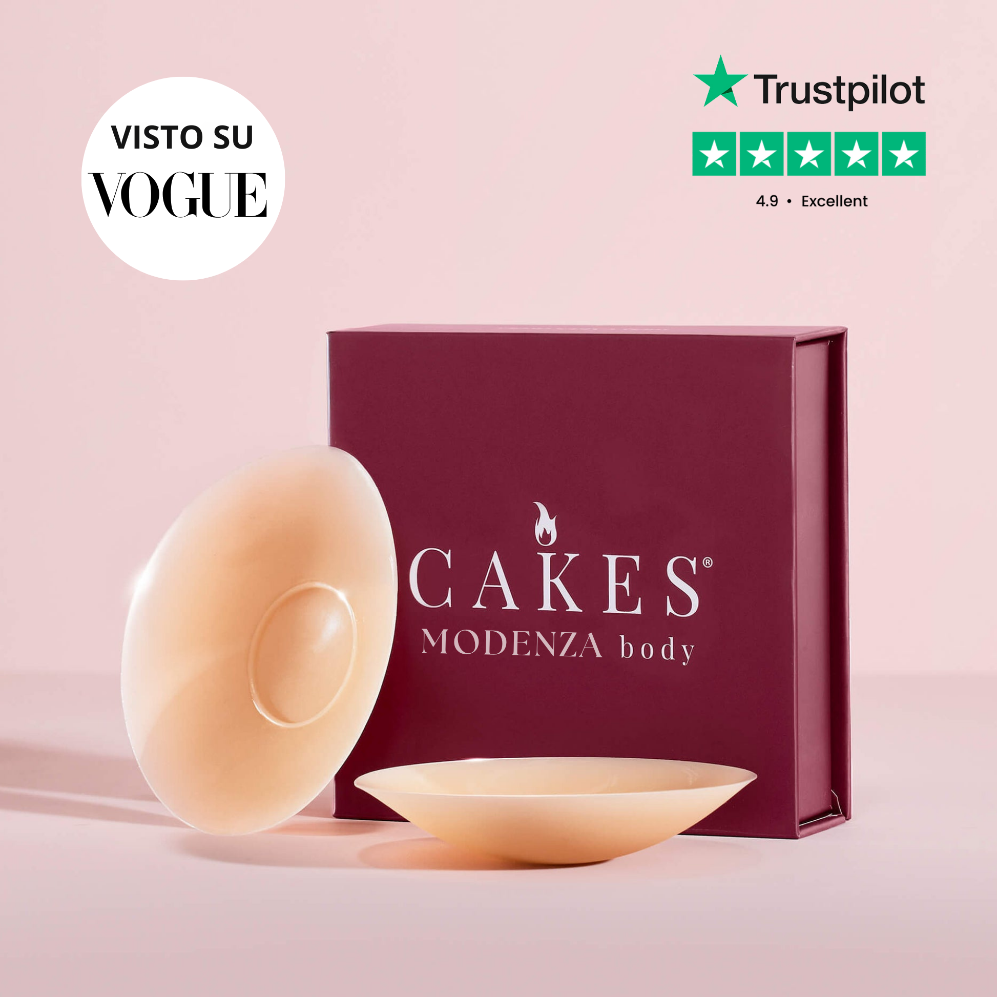sticky CAKES circles™ - Reggiseno invisibile - Adesivo naturale