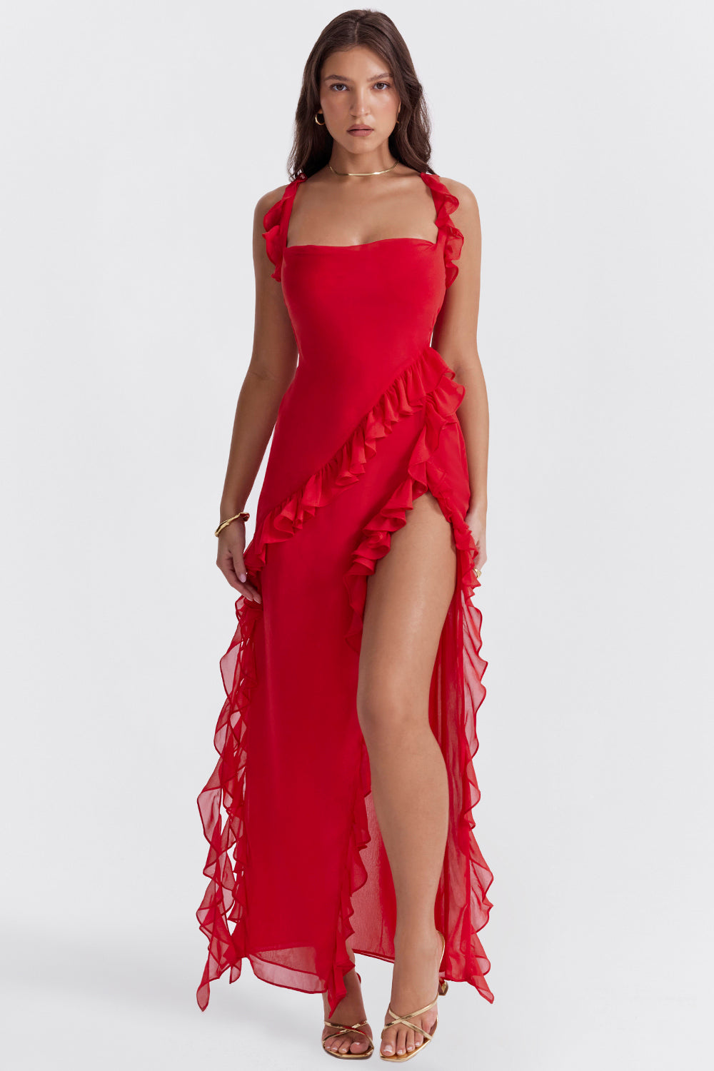 Tabitha | Elegante abito con volant - MODENZA