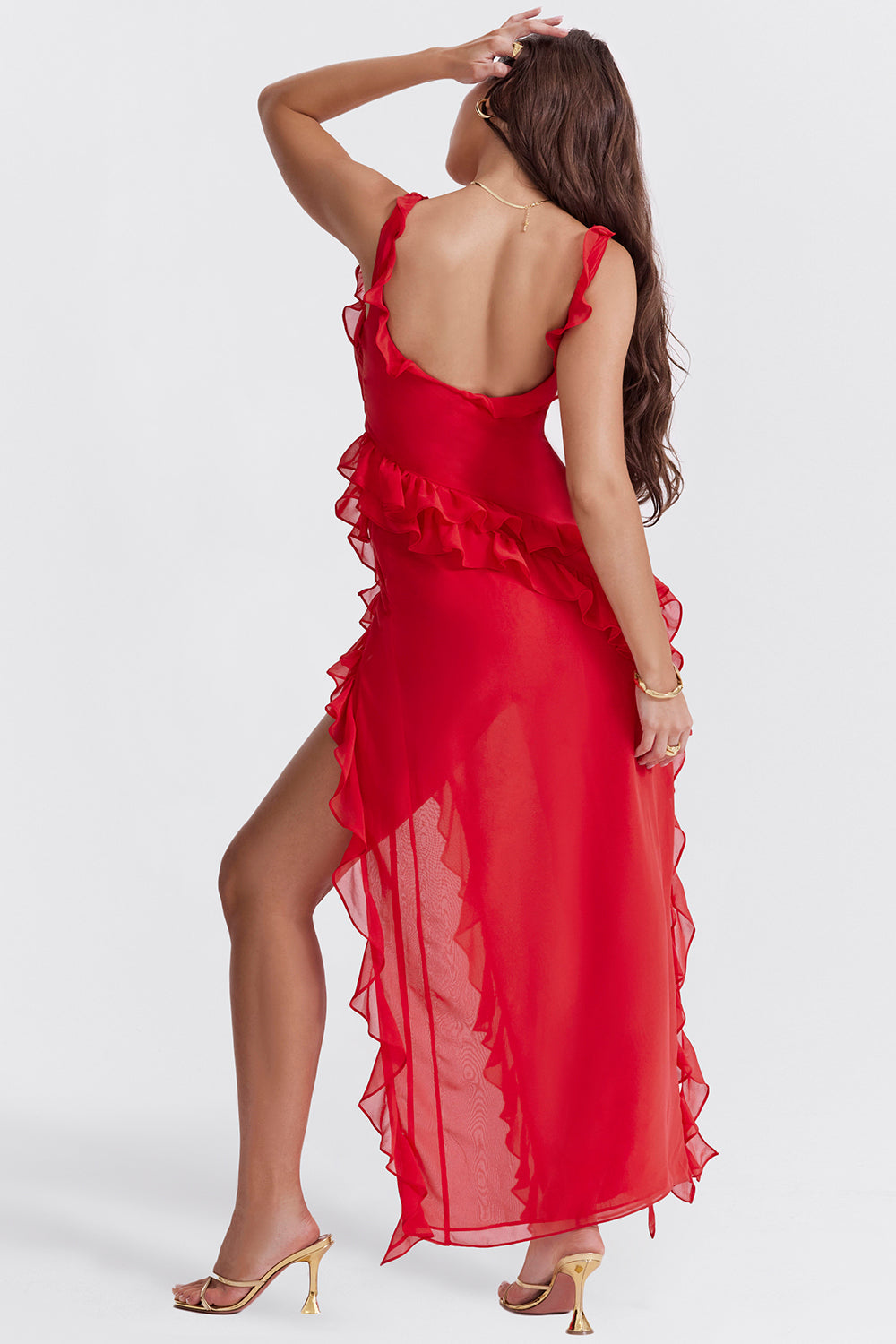 Tabitha | Elegante abito con volant - MODENZA